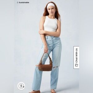 PACSUN eco light blue dad jean